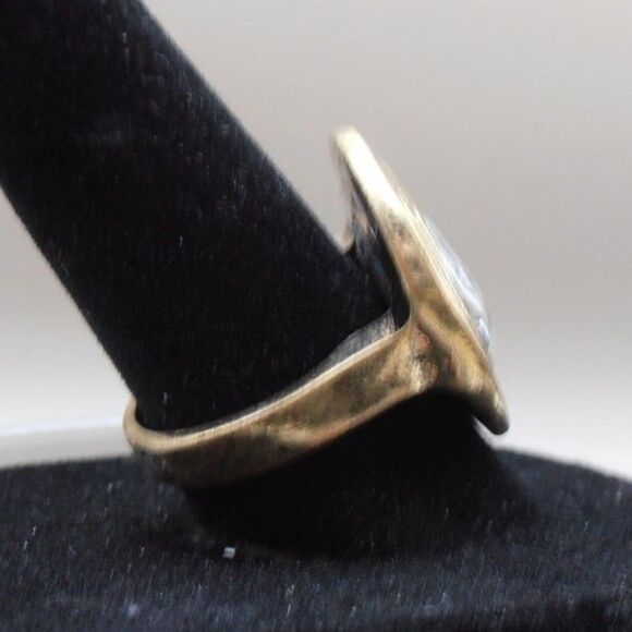 Premier Designs Antique Brass Silver Plated Size 6.5 Flip It Ring Collection - Picture 2 of 6